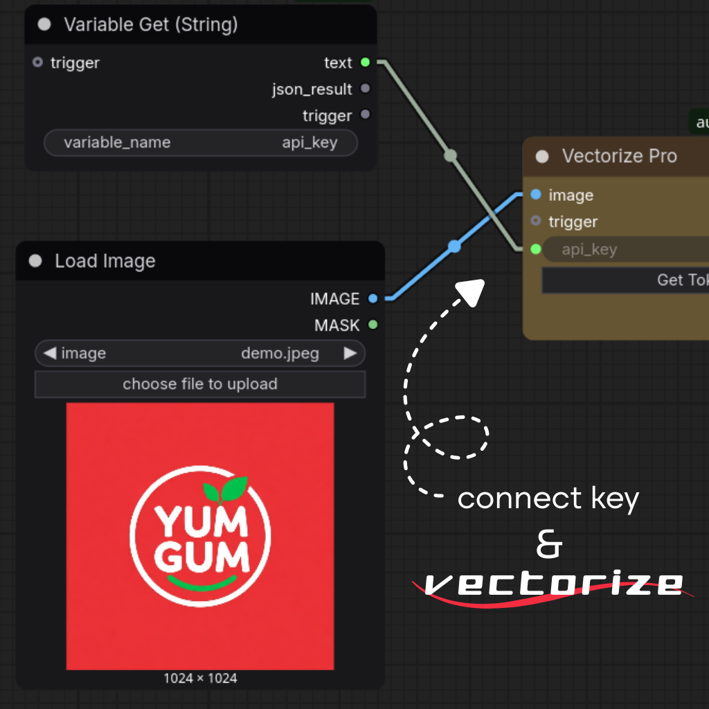 API key setup example