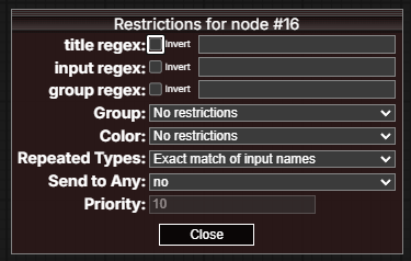 restrictions