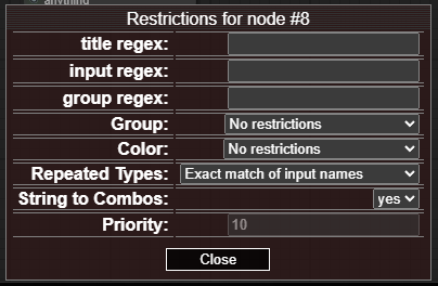 restrictions