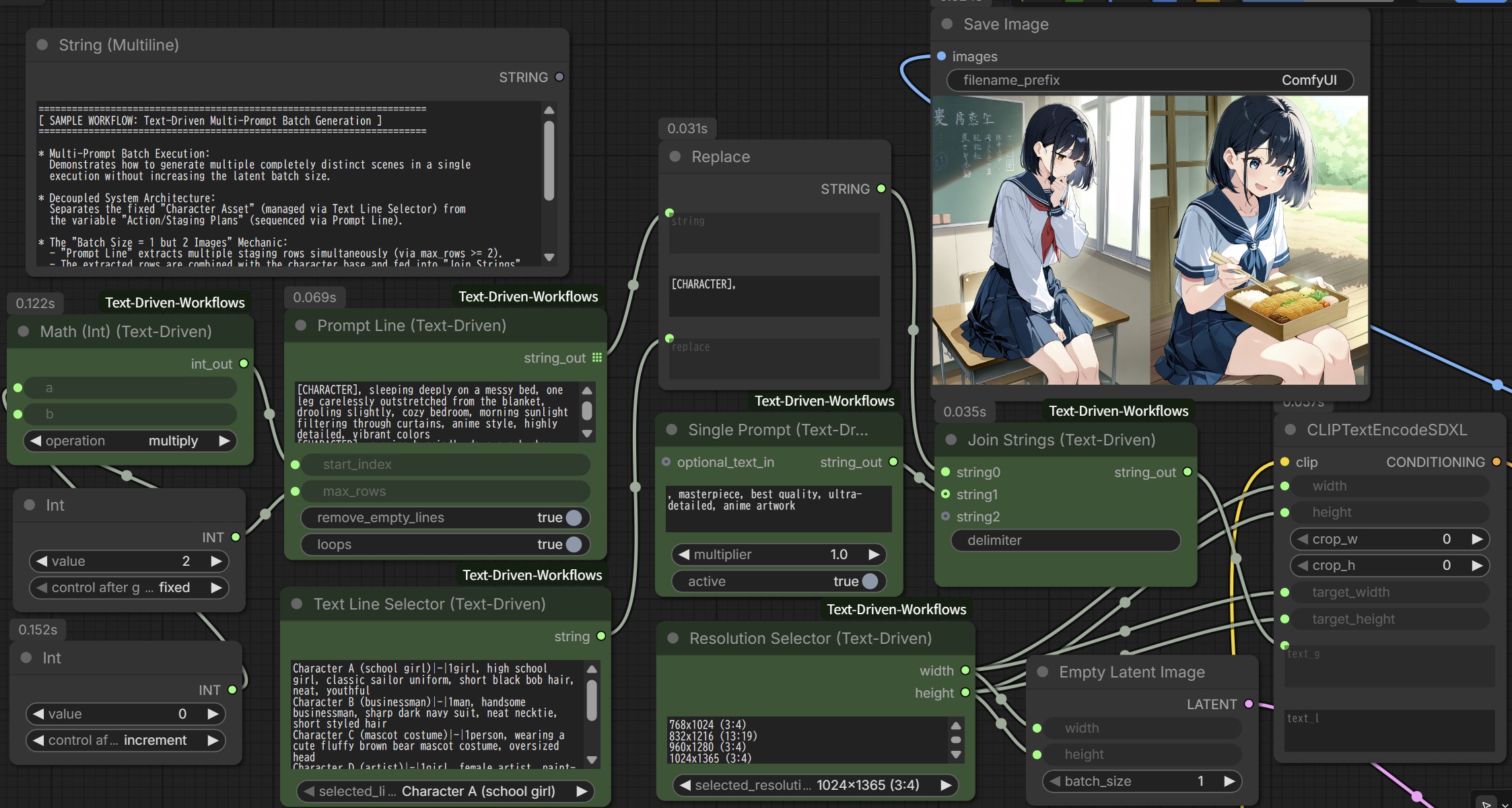 Text-Driven Workflows Sample Workflow