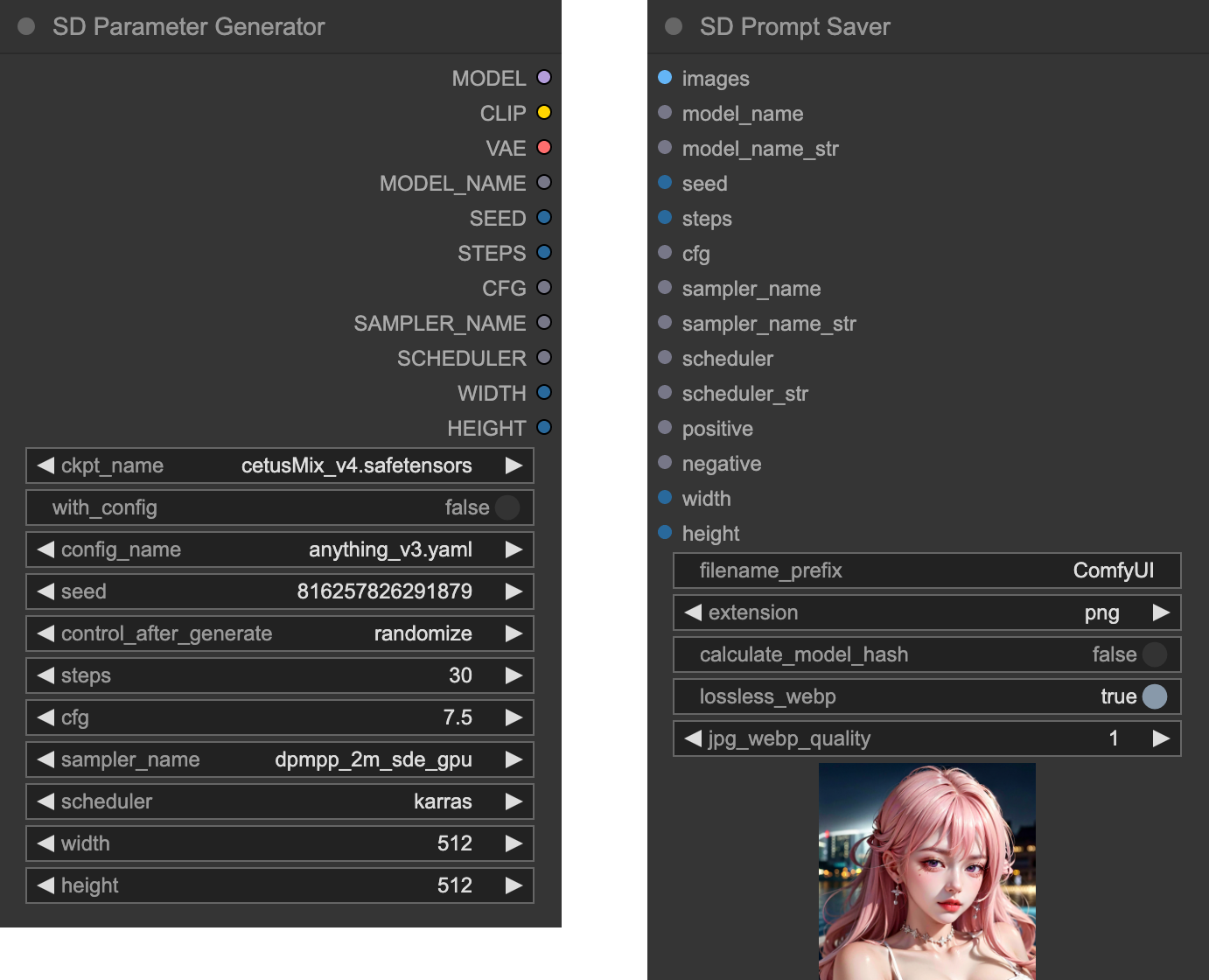 generator and saver node