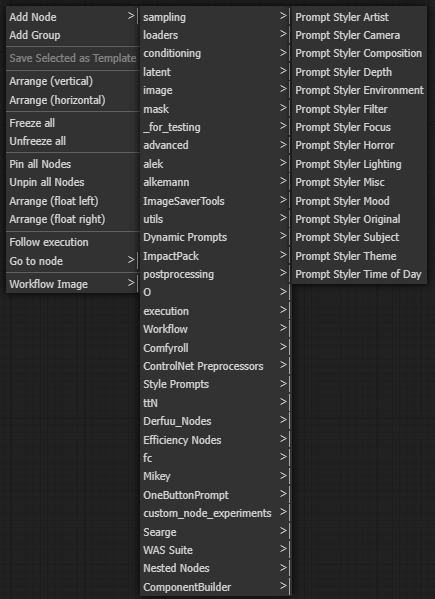 SDXL Prompt Styler Screenshot